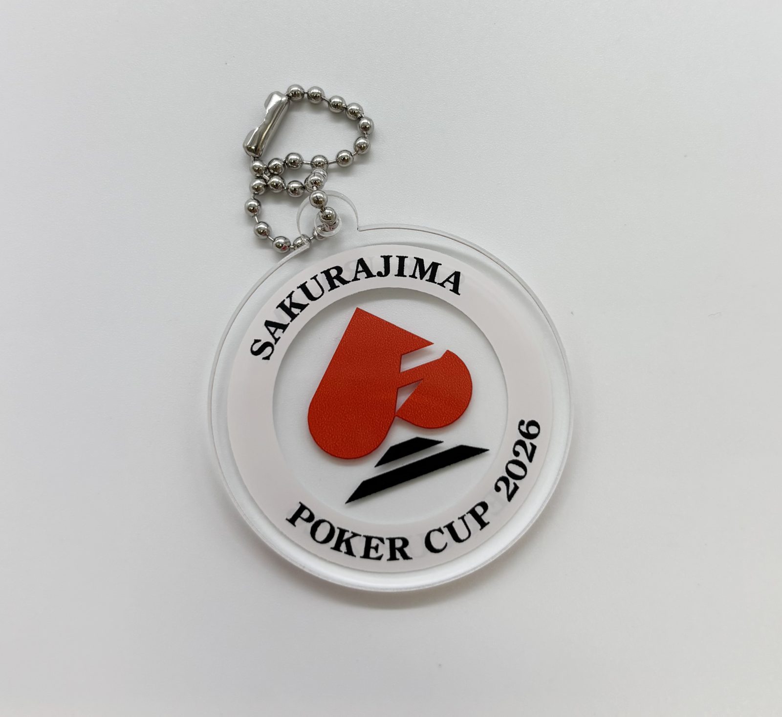 SAKURAJIMA POKER CUP 2026 アクリルキーホルダー（参加記念品）